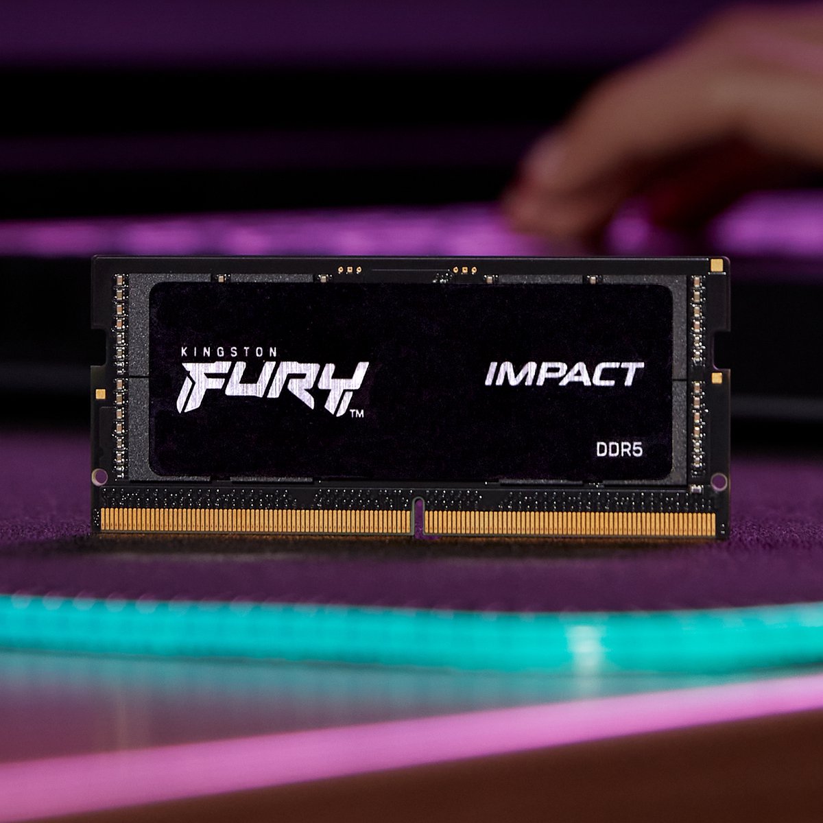 Kingston Fury Impact - Ddr5 - Module - 8 Gb - So Dimm 262-Pin - 4800 Mhz / geheugen - afbeelding 2