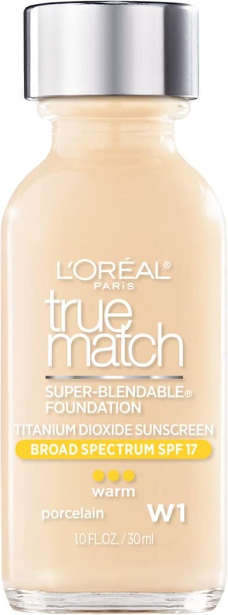 L Oréal Paris L'Oréal Paris True Match Super Blendable Makeup Foundation W1 Porcelain SPF17 Foundation 30 ml