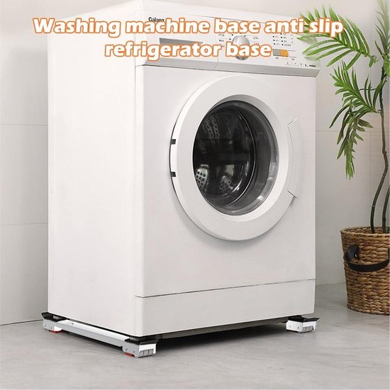 Wasmachine op verhoger met wieltjes - Wasmachines en wasdrogers