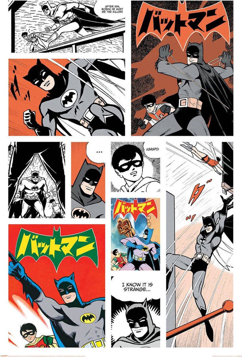 Pyramid Poster Batman - Bat-Manga 61x91,5cm Divers