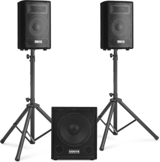 JAM AUDIO Bluetooth Boekenplank Luidsprekers - Compact, Mains Powered Dual Speaker System Aux In Functie 4 Driver High Definitition Versterkers Rijkere Bas Fijnere Akoestiek Zwart Zwart