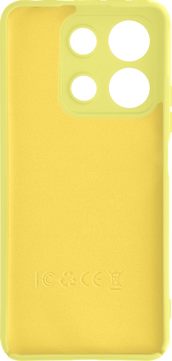 Avizar Hoes Geschikt voor Xiaomi Redmi Note 13 4G Halfstijve zachte aanraking, Geel