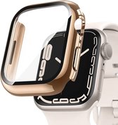 MY PROTECT - Hoesje Geschikt Voor Apple Watch 41mm - Bescherm Case & Screenprotector In 1 - Rosé