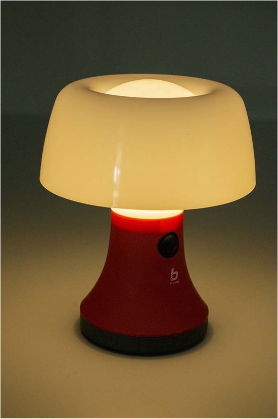 Bo-Camp - Tafellamp met kap - Sirius - High Power Led - 70 Lumen - Rood van Bo-Camp — afbeelding 4