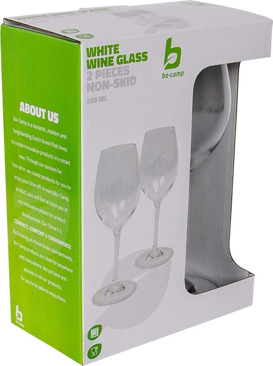 Bo-Camp - Witte wijnglas - Antislip - 330 ml - 2 Stuks — afbeelding 5