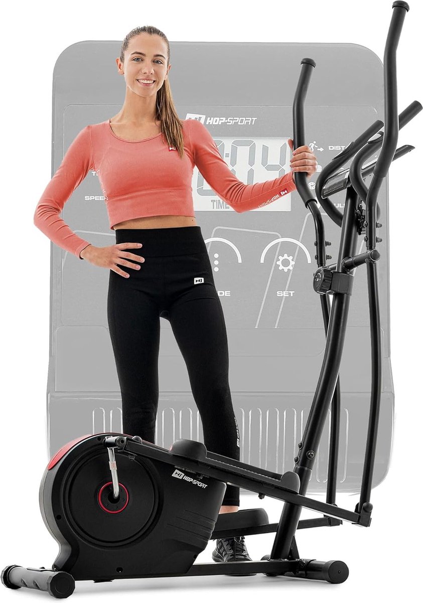 Bol.com Hop-Sport HS-2050C – Crosstrainer – Magnetisch Remsysteem – LCD Display – Hartslagmeting aanbieding