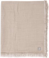 Jollein Baby Wiegdeken - 75x100cm - Fringe - Olive Green/Ivory - GOTS