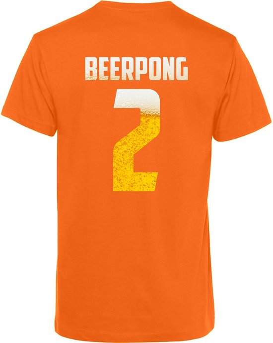 T-shirt Beerpong 2 | EK 2024 Holland |Oranje Shirt| Koningsdag kleding | Oranje | maat 3XL