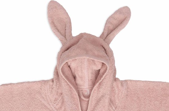 Jollein - Badponcho Baby Badstof - Badcape Kind met Capuchon - Wild Rose van Jollein — afbeelding 4