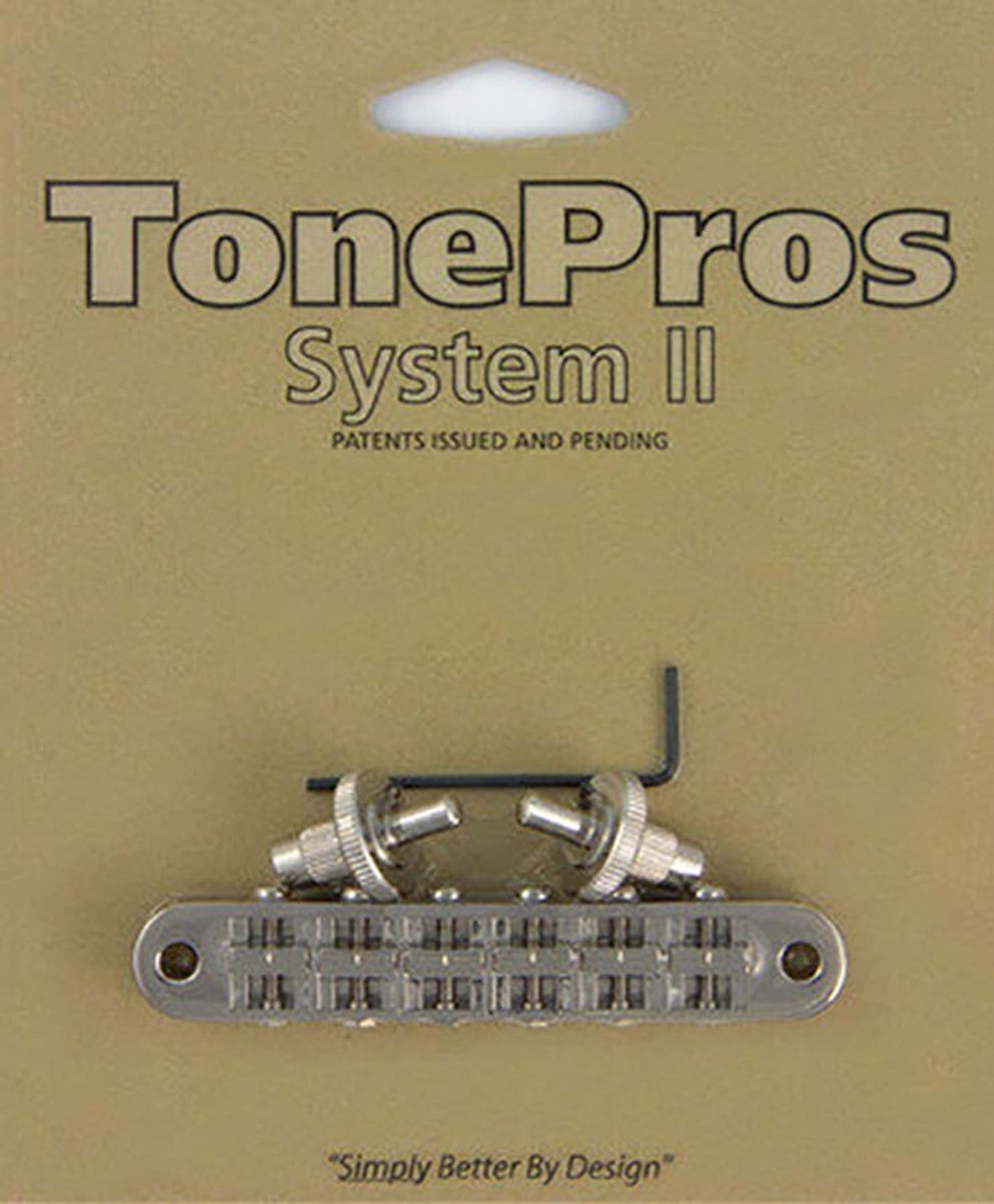 Gitaarbrug voor USA gitaar TonePros T3BP-N tune-o-matic nickel