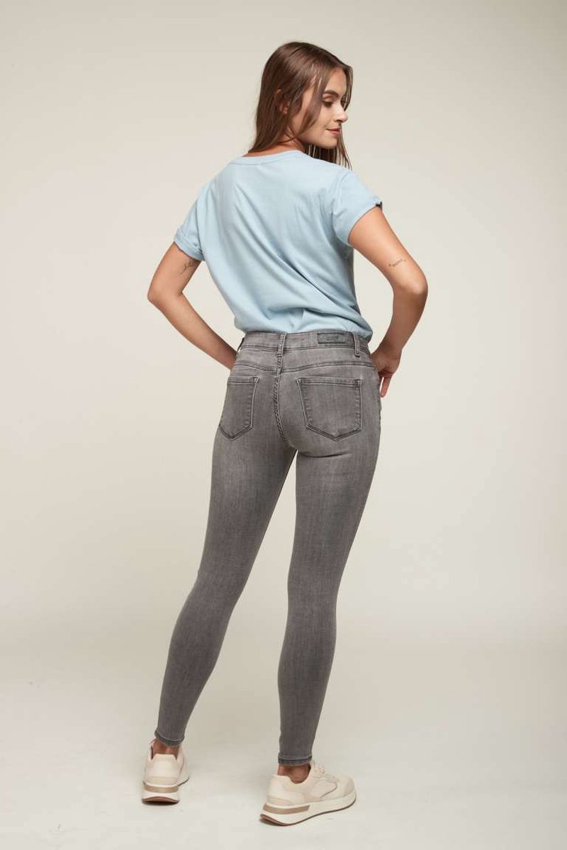 Broek Toxik3 normale taille slim fit jog grijs