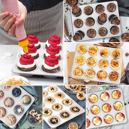 Cercles Mousse Desserts Anneaux Cuisson FAAING Lot 20 - Acier Inoxydable 10cm - Pour Muffins, Omelettes, Crêpes - Bords Double Roulé Accessoires Pâtisserie Professionnelle