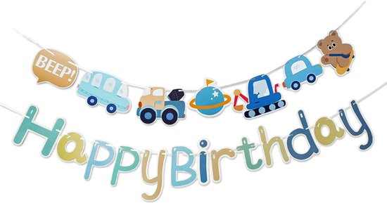 Slinger 'Happy Birthday' Katten / Bannière 'Happy Birthday' Chats Slinger 'Happy Birthday' Katten / Bannière 'Happy Birthday' Chats