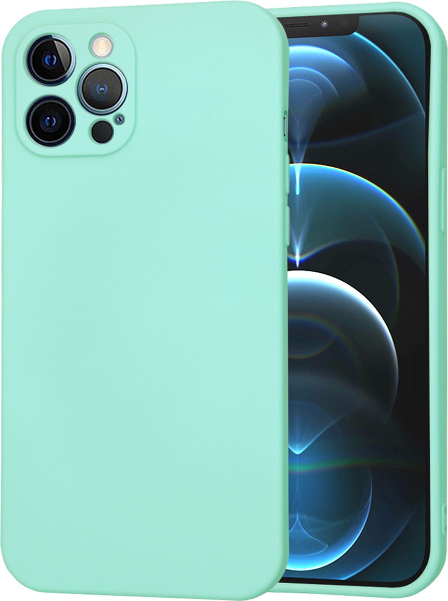 Techsuit Soft Flex Silicone Back Cover hoesje voor Apple iPhone 12 Pro Max - Sea Blue