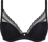 Chantelle - Soutien- BH plongeant à armatures - Norah Chic - 80D - Zwart