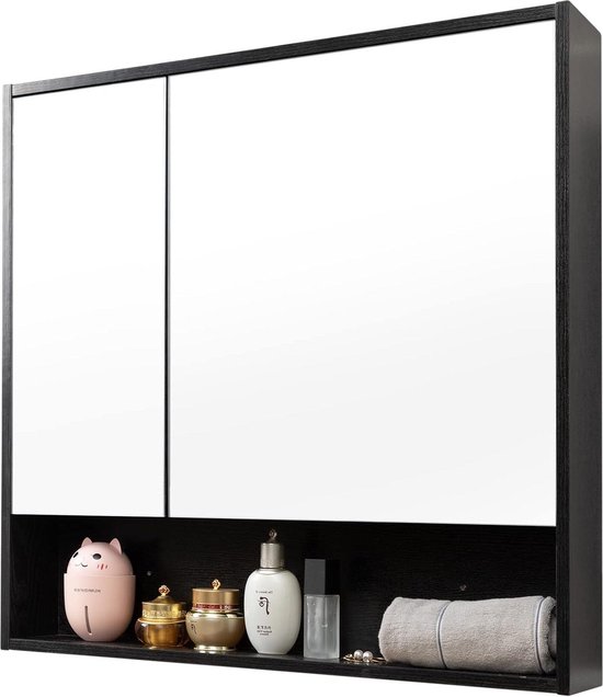 Bad Vida Badkamer Kast Enkele Deur Shutter Wandmontage Opslag Enkele deur, sluiter Kleur: wit