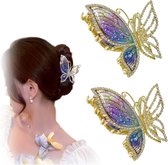 Kavya 10 Stuks Grote Haarklemmen Dik Haar Haarspeld Dames Vierkant Hair