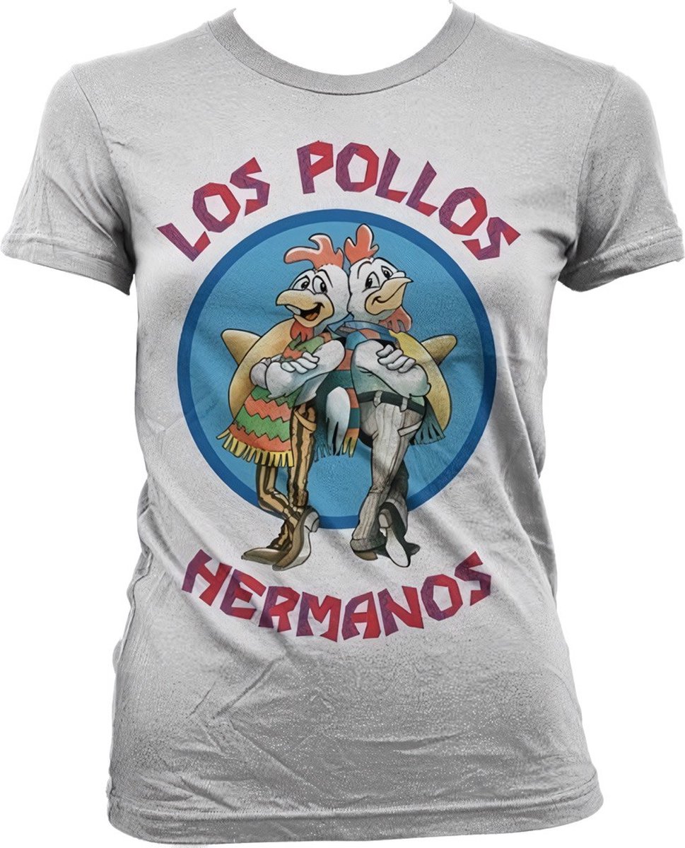 Breaking Bad Los Pollos Hermanos Girly T-Shirt Damen White-2XL