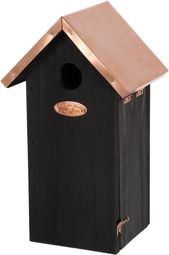 Vogelhuis Koolmees - Nestkast - Zwart koper van Merkloos	 — afbeelding 5