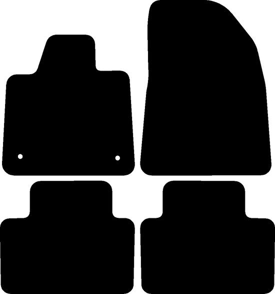 Tapis de voiture sur mesure pour Volvo EX30 - Année de construction: 2023 - présent - Ajustement original - 4 pièces - Luxe