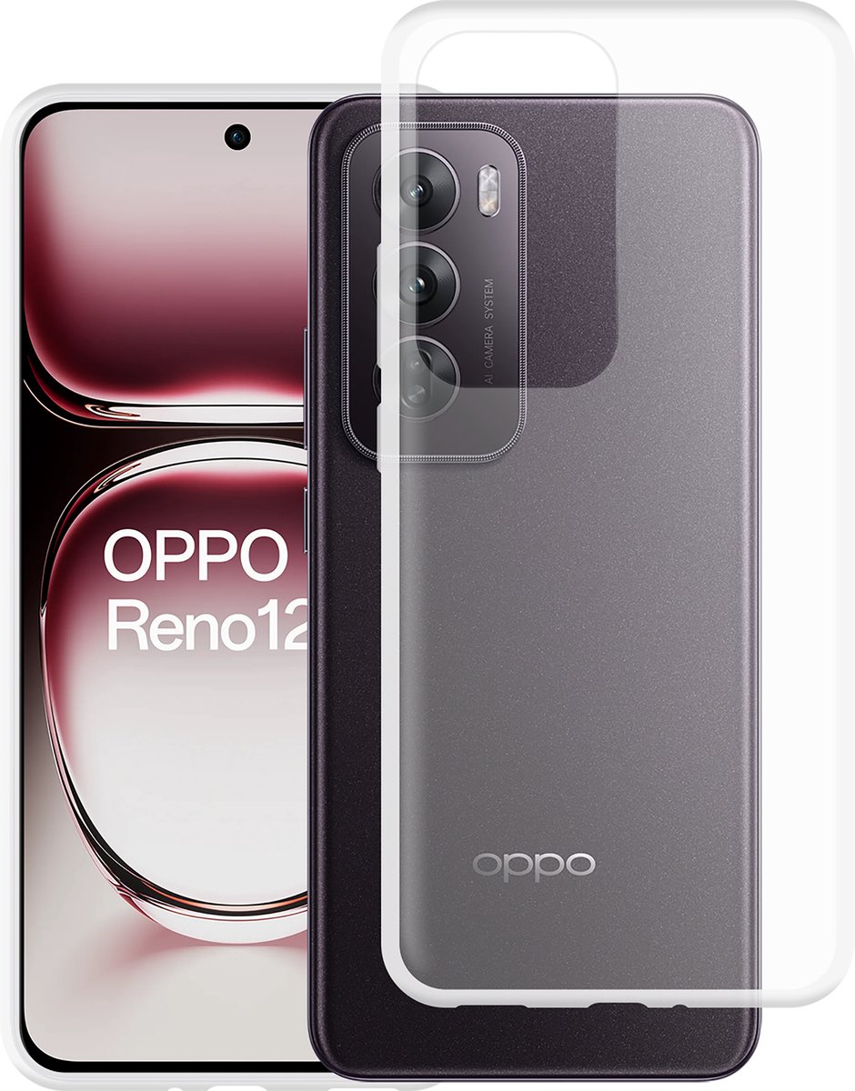 Cazy hoesje geschikt voor Oppo Reno12 Hoesje Siliconen - Flexibele Case - Transparant