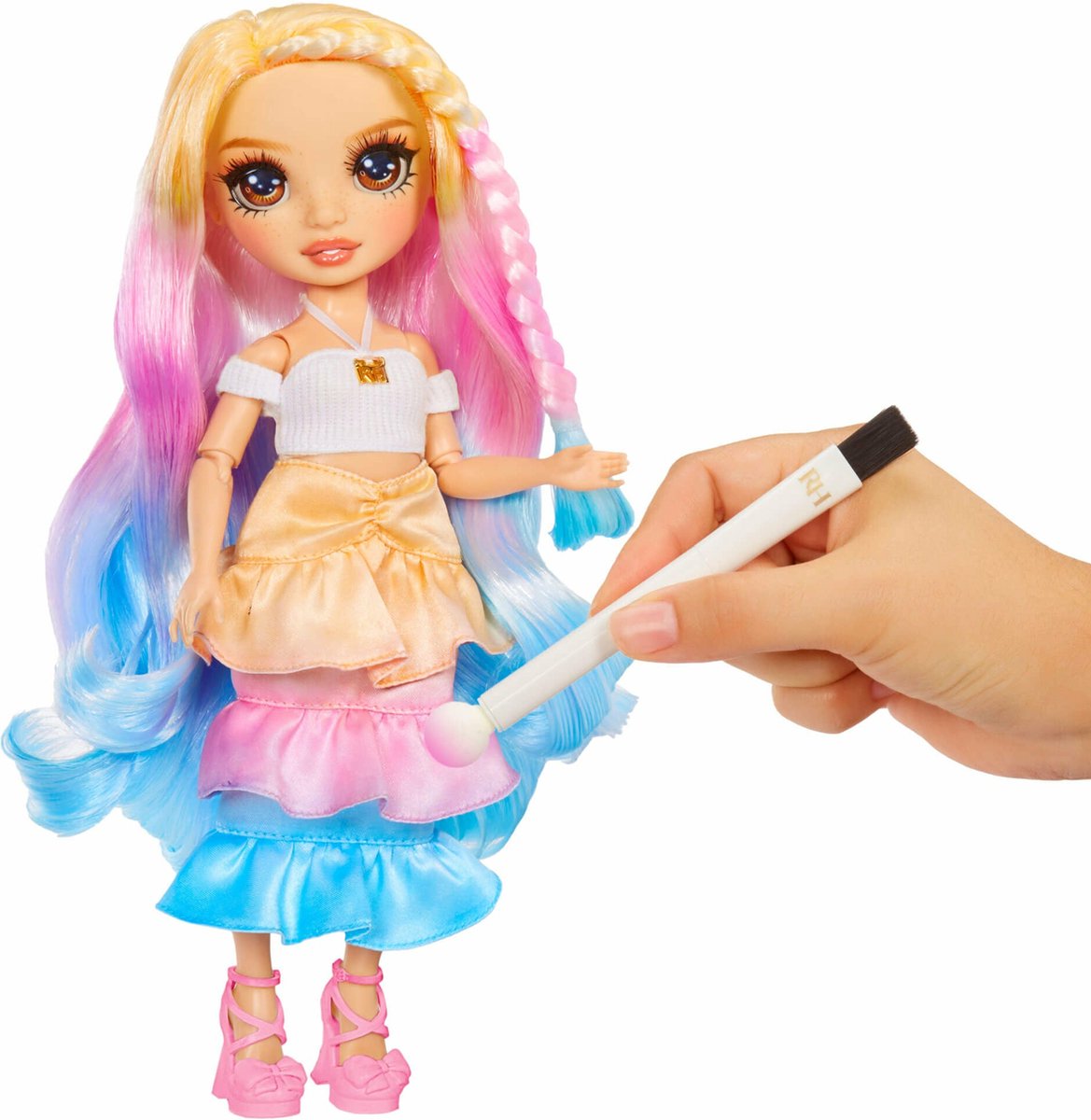Rainbow High Watercolor & Create Modepop - Bruine ogen — afbeelding 7