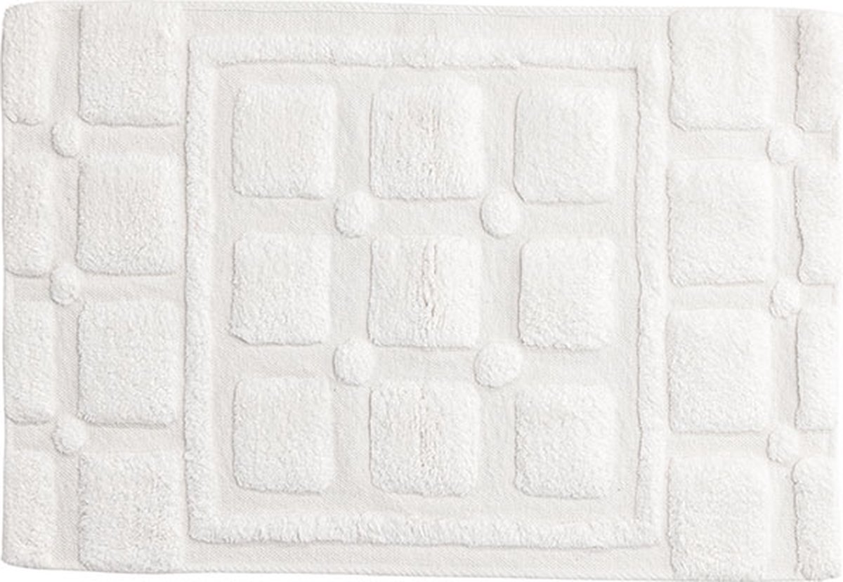 Putte badmat 90x60cm wit.