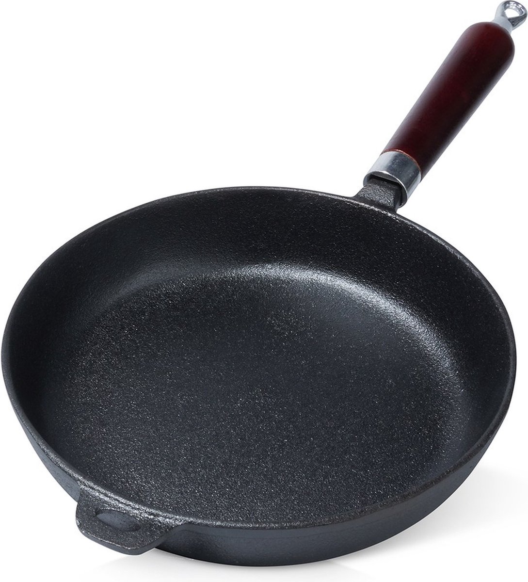 Koekenpan Gietijzeren CAST LINE 24 cm - Multifunctionele Pan voor Vlees - Groenten
