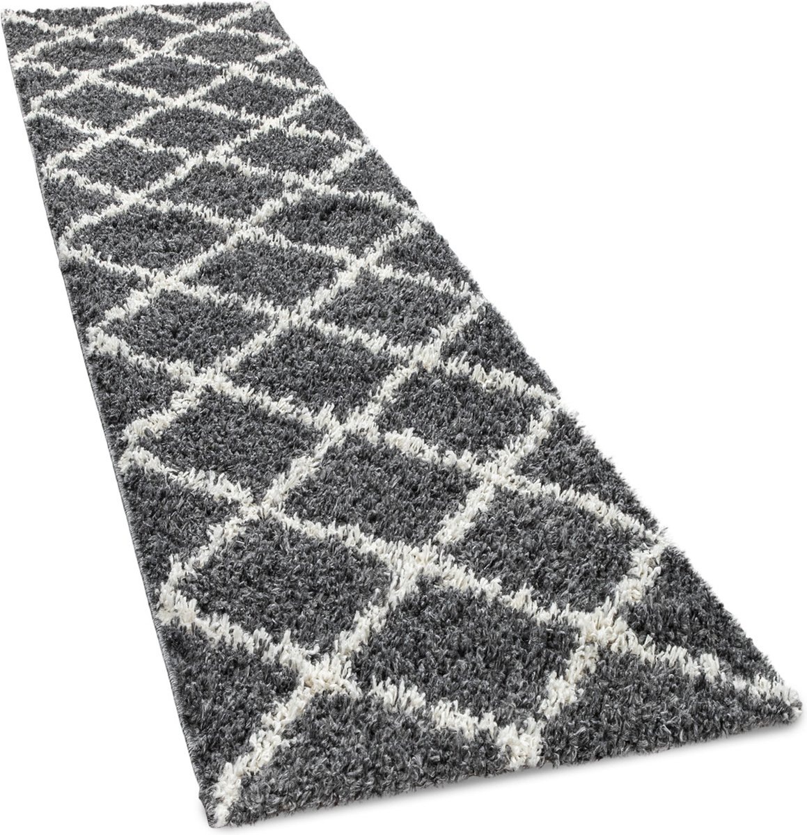 Interieur05 rond Hoogpolig Vloerkleed Polyester Pilo Beige - 240 x 240 cm | Leen Bakker