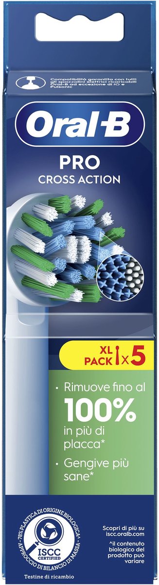 Oral-B CrossAction 80730885 opzet borstel 5 stuk(s) Wit
