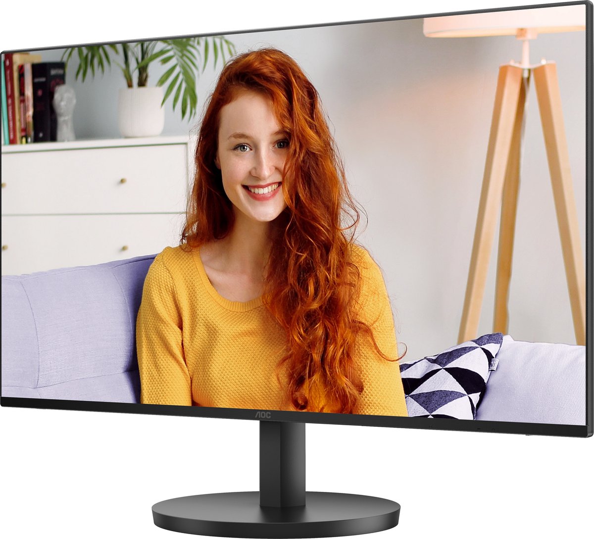 AOC 24B3HMA2 24" Full HD IPS Monitor 100Hz 1ms MPRT Adaptive Sync Speakers Randloos Design - Afbeelding 2