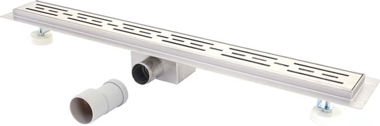 Caniveau Douche Noir Italienne 60~90cm à carreler, Siphon de S