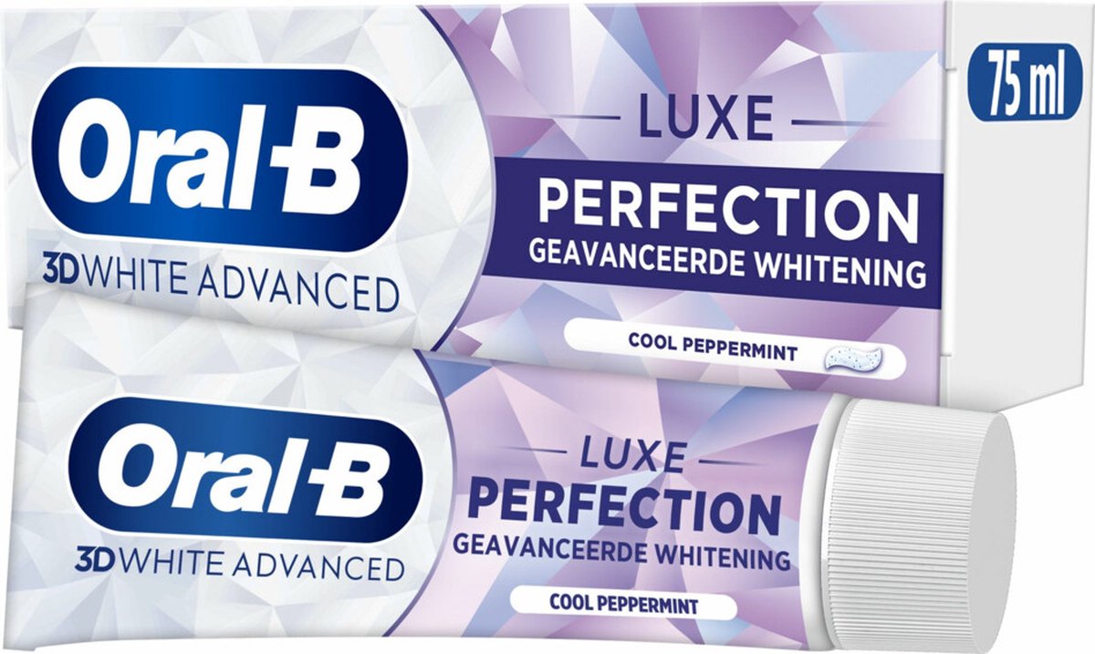 Goedkoopste Oral B - Tandpasta - 3D White Luxe - Perfection - 75ml x 12