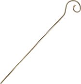 Staf van Sinterklaas - matgoud - metaal - 200 cm - 5-delig - Sinterklaas verkleedkleding kostuum accessoires