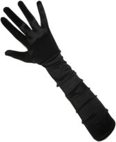 Handschoenen satijn zwart