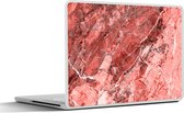Laptop sticker - 11.6 inch - Kristallen - Graniet - Rood - Roze - 30x21cm - Laptopstickers - Laptop skin - Cover
