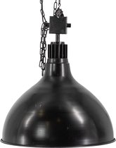 Hanglamp metaal zwart - industriële lamp eettafel - 51x51x58cm