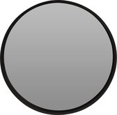 Wandspiegel - rond - zwart - hout - 30 cm - spiegel
