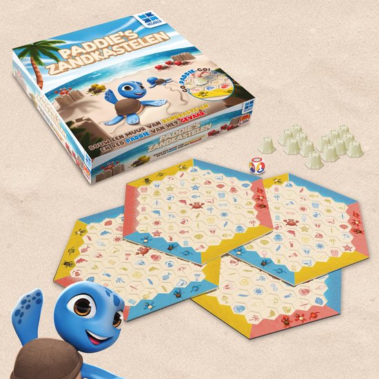 Thumbnail van een extra afbeelding van het spel MEGABLEU Paddie's Zandkastelen - Bordspellen - Gezelschapsspel voor kinderen - leren observeren