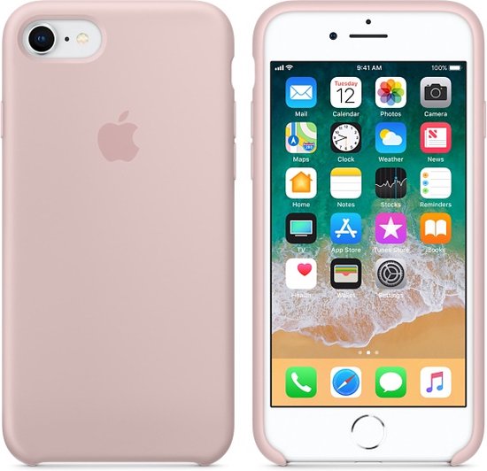 Coque en silicone pour iPhone 8 / 7 - Rose des sables
