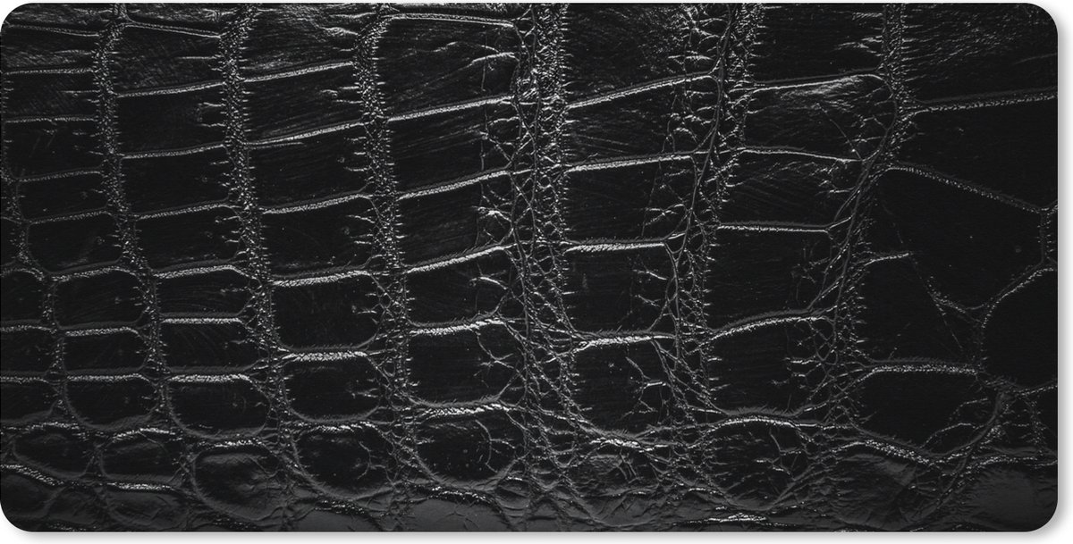 Muismat XXL 100x50 cm - Bureau onderlegger - Bureau mat Dierenprint - Krokodillen - Leer - Bureaumat - Gaming mousepad xl - Bureaulegger groot - Computer deskmat