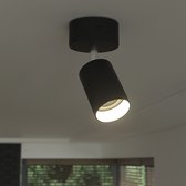 LED opbouw plafond spot | enkel | zwart | GU10 fitting