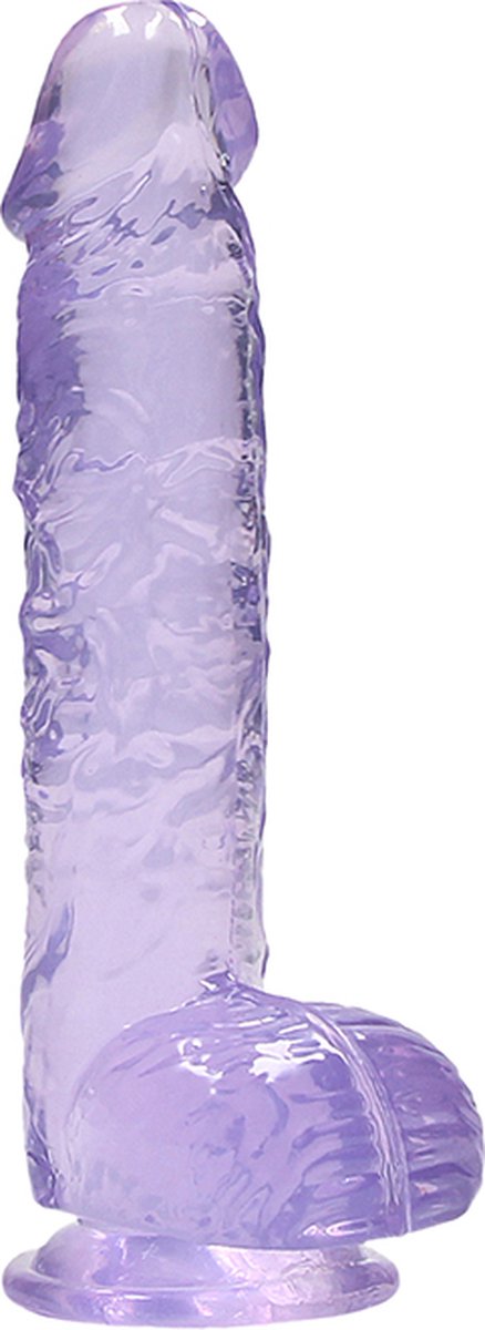 Goedkoopste Handful Crystal Clear Transparante Dildo Paars Beginners Dildo Small Invoerdiepte 12 cm Totale Lengte 15 cm