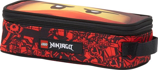 Boîte à crayons rouge Lego Ninjago 21cm