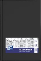 Oxford - Schetsboek A6 - harde kaft - 192 pagina's - 100g papier - zwart