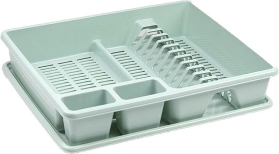 Egouttoir lave vaisselle plastique vert menthe 48 x 38 x 9 cm - La vaisselle/séchage...  | bol.com