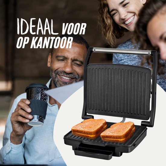 COOK-IT Tosti Apparaat XL - Tosti IJzer - Temperatuurregeling - Cool Touch - 1800W - Media Evolution
