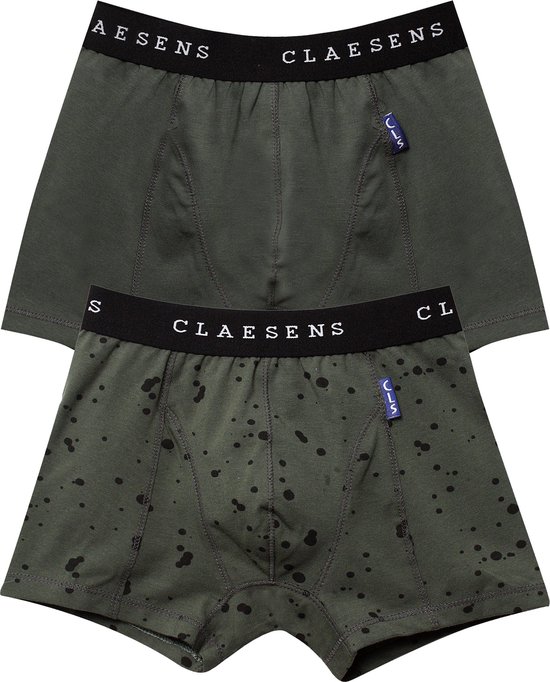 Claesen's® - Jongens Boxershorts 2-pack Zwart - Black - 95% Katoen - 5% Lycra
