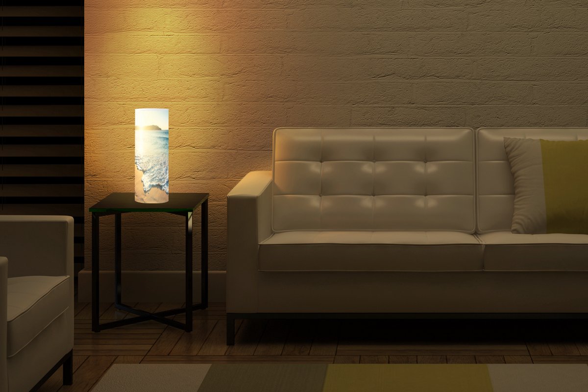 Lamp - Nachtlampje - Tafellamp slaapkamer - Zon - Strand - Licht - 50 cm hoog - Ø15.9 cm - Inclusief LED lamp