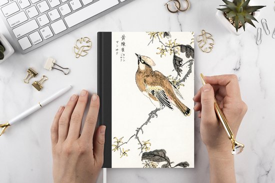 Carnet - Cahier d'écriture - Vogel - Arbre - Rétro - Japonais - Scandinave - Carnet - Format A5 - Bloc-notes
